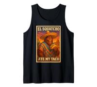 El Squatcho Ate My Taco Bigfoot Taco Amante Grafica Canotta