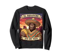 El Squatcho Ate My Taco Messicano Sasquatch Grafica Divertente Felpa
