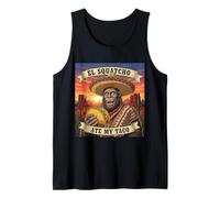 El Squatcho ha Mangiato Il Mio Taco Sombrero Bigfoot Art Funny Canotta