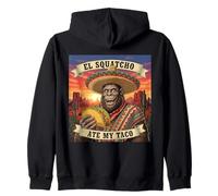 El Squatcho ha Mangiato Il Mio Taco Sombrero Bigfoot Art Funny Felpa con Cappuccio