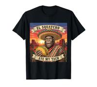 El Squatcho ha Mangiato Il Mio Taco Sombrero Bigfoot Art Funny Maglietta