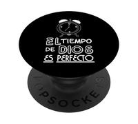 El tiempo de Dios es perfecto PopSockets PopGrip Adesivo