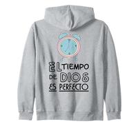 El Tiempo de Dios Siempre es Perfecto, Bible Verse Sayings Felpa con Cappuccio