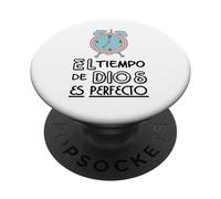El tiempo de Dios siempre es perfecto, Bible Verse Sayings PopSockets PopGrip Adesivo