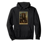 El Trono Tarocchi Dark Gothic Skeleton Queen Felpa con Cappuccio