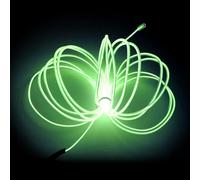 EL Wire Lime Green, Balabaxer 4.9 m Neon Lights Riduzione del rumore Portatile Neon incandescente Strobing Filo Elettroluminescente per feste, Blacklight Run, decorazione fai da te (verde fluorescen)