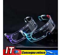 EL Wire Luminous Glasses Neon Party LED Light Up Visor Eyeglasses IT