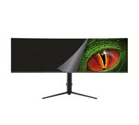 El XGM49UW5K è un monitor UltraWide curvo da 49" con risoluzione 5K DQHD (5120x1440) che offre una combinazione di esperienza NEW