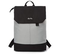 Ela Mo Zaino da donna - Daypack bello & pensato - Zaino per computer portatile da donna - Borsa antifurto per scuola, università, business, The Grey, m, Zaino daypack