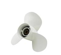 Elabora della barca fuoribordo in alluminio 11 1/8x13 Compatibile con motori da 25-60 CHP 69W-45945-00-EL Elier di sostituzione dell'elica marina(White)