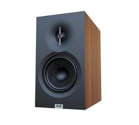 ELAC Debut 3.0 DB53-WN - Altoparlanti da scaffale, in noce (coppia), tweeter a cupola in alluminio da 2,5 cm e woofer in fibra aramidica da 13,3 cm, bass reflex a 2 vie, risposta da 48 Hz a 38 kHz
