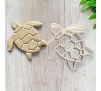 ELACE Stampo per biscotti con tartaruga di mare, per biscotti, animali, forme varie, per biscotti, torte, decorazioni, ideale per cottura, artigianato, bambini e adulti, dimensioni 8 x 8 x 1,5 cm