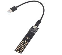 Eladcncmc Adattatore USB 3.1 per SSD M.2 NVME - Supporta USB 3.1 10 Gbps M.2 NVMe B+M Key UASP Trim per SSD 2230/42/60/80