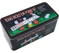 ELAELA Set di Poker Scatola Metallo 100/200 Chip Poker (SET200PCS)