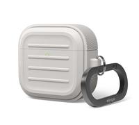 elago Armor Custodia Compatibile con la Custodia AirPods 4 - Compatibile con la Custodia AirPods 4, Moschettone Incluso, Supporta la Ricarica Wireless, Protezione Totale (Pietra)