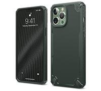 elago Armor Custodia Cover Compatibile con iPhone 13 Pro Max Case (6.7"), Custodia Protettiva per Impieghi Gravosi, Struttura Fibra di Carbonio, Design Robusto e Resistente, TPU Premium (Verde Scuro)