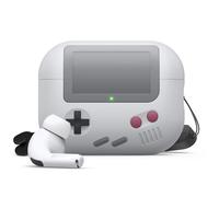 elago AW5 Cover compatibile con Apple AirPods Pro 2a Generazione Custodia (2022), Custodia Classica Design Console di Gioco Manuale Compatibile con AirPods Pro 2, Cordino da Polso Incluso (Grigio)