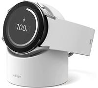 elago Charging Stand Compatibile con Samsung Galaxy Watch 4, Classic, 3, Active 2, 1 [40 41 44 45 46mm] Gestione dei Cavi [Cavo Non Incluso] (Bianco)