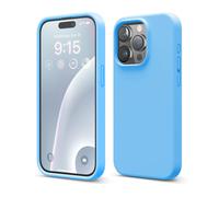 elago Compatibile con iPhone 15 Pro Custodia protettiva integrale in silicone liquido antiurto con fodera in morbida microfibra antigraffio da 6,