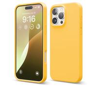 Elago Compatibile con iPhone 16 Pro Max Cover in Silicone Liquido Premium - Protettiva Completa, Antiurto, Sottile, Fodera in Microfibra Antigraffio (Sole)
