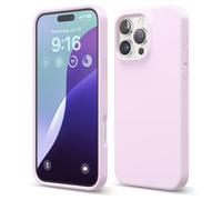 Elago Compatibile con iPhone 16 Pro Max Cover in Silicone Liquido Premium - Protettiva Completa, Antiurto, Sottile, Fodera in Microfibra Antigraffio (Lilla Chiaro)