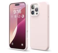Elago Compatibile con iPhone 16 Pro Max Cover in Silicone Liquido Premium - Protettiva Completa, Antiurto, Sottile, Fodera in Microfibra Antigraffio (Fragola)