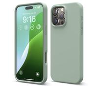 Elago Compatibile con iPhone 16 Pro Max Cover in Silicone Liquido Premium - Protettiva Completa, Antiurto, Sottile, Fodera in Microfibra Antigraffio (Verde Kaki)