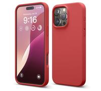 Elago Compatibile con iPhone 16 Pro Max Cover in Silicone Liquido Premium - Protettiva Completa, Antiurto, Sottile, Fodera in Microfibra Antigraffio (Rosso)