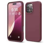 Elago Compatibile con iPhone 16 Pro Max Cover in Silicone Liquido Premium - Protettiva Completa, Antiurto, Sottile con Fodera in Microfibra Antigraffio (Bordeaux)