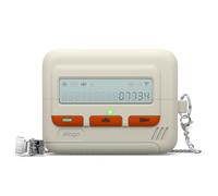 elago Compatibile con Samsung Galaxy Buds 3 Custodia & Galaxy Buds 3 Pro Custodia, Lanyard Included, Supports Wireless Charging, Shockproof, Full Protection (Bianco Classico)