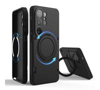 elago Cover Armor Magnetica con Anello di Supporto per Samsung Galaxy S26 Ultra - Compatibile con Accessori MagSafe, Protezione Antiurto Robusta, Supporto Girevole 360°, Doppio Strato PC+TPU (Nero)