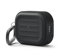 elago Cover Armor per AirPods Pro 3 | Con Moschettone, Ricarica Wireless, Protezione Totale, Resistente agli Urti (Nero)