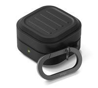elago Cover Armor per Samsung Galaxy Buds 4 e Buds 4 Pro | Moschettone Incluso, Custodia in Silicone Premium, Compatibile con Ricarica Wireless, Antiurto (Nero)