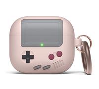 elago Custodia AW5 Compatibile con AirPods 3 Cover, Custodia con Design a Console Classica per Videogiochi con Portachiavi, Supporta la Ricarica Wireless (Rosa)
