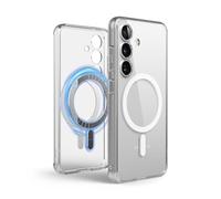 elago Cover Compatibile con Samsung Galaxy S25 - Custodia Trasparente Ibrida Magnetica, Ritagli Precisi per la Fotocamera, Magnetismo Potente, Copertura Protettiva, Tecnologia Ibrida PC/TPU