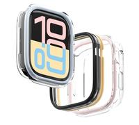 elago Cover Duo Compatibile con Apple Watch 11/10 - Protezione Completa, Cover Intercambiabile (TPU: Trasparente, PC: Nero/Giallo/Grigio Scuro Metallizzato/Azzurro Chiaro/Rosa Delicato) [42mm]