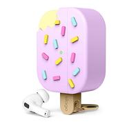 elago Cover Gelato Ice Cream per AirPods Pro 2 | Moschettone Incluso, Supporta Ricarica Wireless, Protezione Completa (Mirtillo)