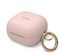 elago Cover in Silicone con Moschettone | Compatibile con Samsung Galaxy Buds FE, Buds2 Pro, Buds2, Buds Pro e Buds Live (Rosa Pietra)