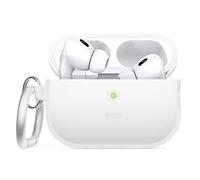 elago Cover in Silicone con Portachiavi per AirPods Pro 2 | Custodia Protettiva, LED Visibile, Supporta la Ricarica Wireless (Blu Luminescente)