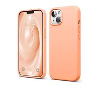 elago Cover in Silicone Liquido per iPhone 13 (6,1") | Silicone Premium, Protezione Completa, Antiurto a 3 Strati, Fodera Morbida in Microfibra Antigraffio (Salmone)