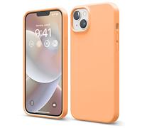 elago Cover in Silicone Liquido per iPhone 14 Plus (6,7") | Silicone Premium, Protezione Antiurto a 4 Strati, Fodera Morbida in Microfibra Antigraffio (Arancione)