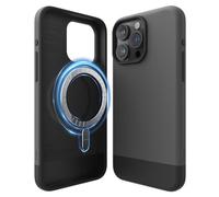 elago Cover Magnetica Glide Compatibile con iPhone 15 Pro Max Custodia, Compatibile con MagSafe, Design Bicolore, Protezione Competa [PC + TPU], Protezione Fotocamera Migliorata (Grigio Scuro/Nero)