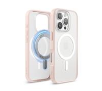 elago Cover Magnetica Ibrida Trasparente per iPhone 16 Pro (6,3") | Compatibile con MagSafe, PC + TPU, Paraurti Antiurto (Matt Fragola)
