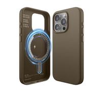 elago Cover Magnetica in Pelle Sintetica Compatibile con iPhone 15 Pro Custodia, Compatibile con MagSafe, Pelle Sintetica Premium, Magneti Forti Incorporati [Struttura a 5 Strati] (Toupe)