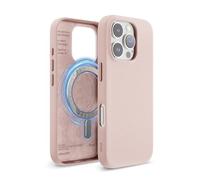 elago Cover Magnetica in Pelle Sintetica Compatibile con iPhone 16 Pro Cover, Compatibile con tutti gli accessori MagSafe, Magneti Integrati, Pelle Sintetica, Resistente all’Acqua (Fragola)