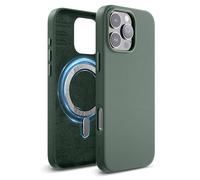 elago Cover Magnetica in Pelle Sintetica Compatibile con iPhone 16 Pro Max Cover, Compatibile con tutti gli accessori MagSafe, Magneti Integrati, Pelle Sintetica, Resistente all’Acqua (Notte Verde)