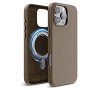 elago Cover Magnetica in Pelle Sintetica Compatibile con iPhone 16 Pro Max Cover, Compatibile con tutti gli accessori MagSafe, Magneti Integrati, Pelle Sintetica, Resistente all’Acqua (Taupe)