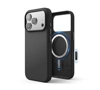 elago Cover Magnetica in Pelle Sintetica per iPhone 17 Pro (6,3″) - Compatibile con MagSafe, Antiurto, Resistente all'Acqua, Grip Morbido e Confortevole (Nero)