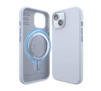 elago Cover Magnetica in Silicone Compatibile con iPhone 15 Custodia, Compatibile con Accessori MagSafe, Magneti Integrati, Silicone Premium, Protezione [Struttura a 5 Strati] (Azzurro)