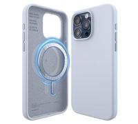 elago Cover Magnetica in Silicone Compatibile con iPhone 15 Pro Max Custodia, Compatibile con Accessori MagSafe, Magneti Integrati, Silicone Premium, Protezione [Struttura a 5 Strati] (Azzurro)